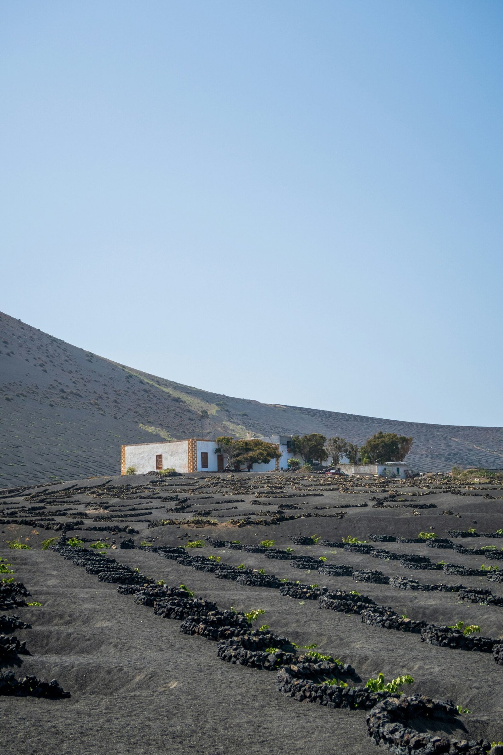 a small house in the middle of a field